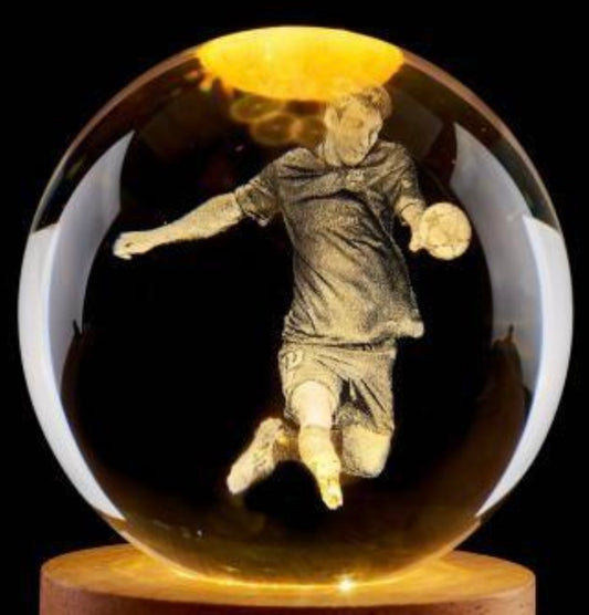 Messi-3D Decor Crystal Ball Night Light Starry Lamp LED Night Light
